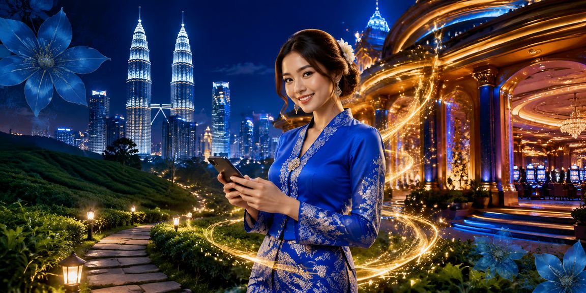Proses deposit sport888 oleh pengguna wanita berbaju kurung di Kuala Lumpur